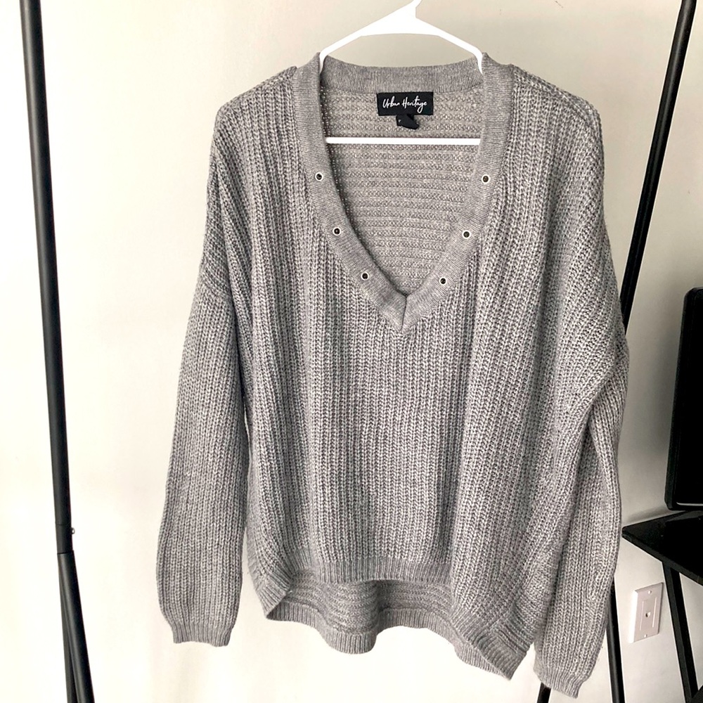 Grey Knit Sweater